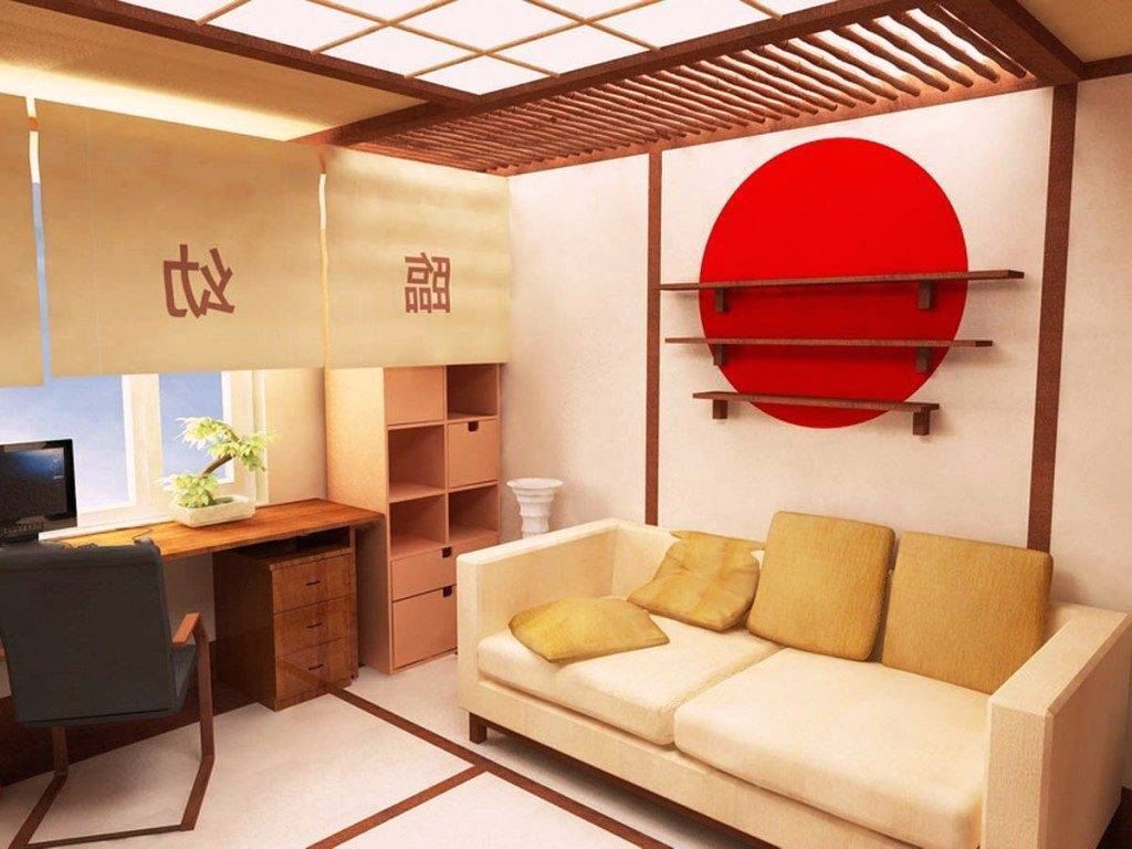 Японский стиль в оформлении квартиры-студии 25 квадратов
