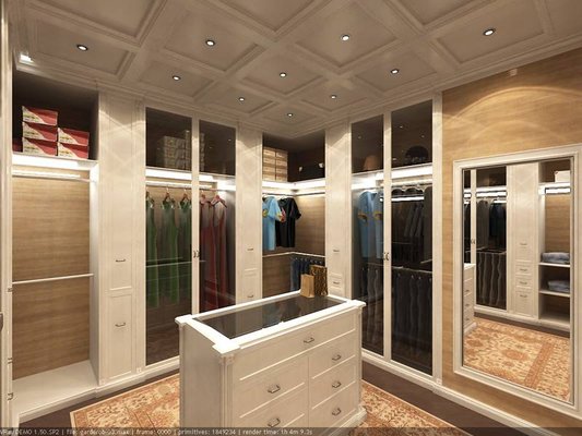 Дизайн гардеробной комнаты